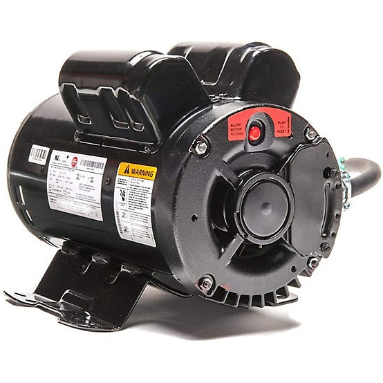 Ingersoll Rand 47669474001 5HP 230V Single Phase Air Compressor Motor - Angle View