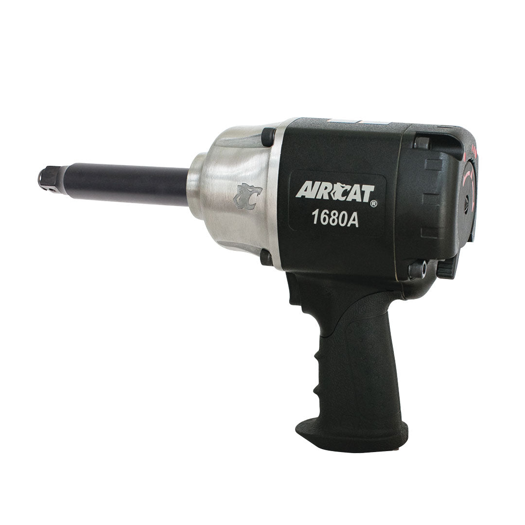 Aircat 1680A 3/4 In. Xtreme Duty Impact Wrench with 6 In. Anvil - side profile view