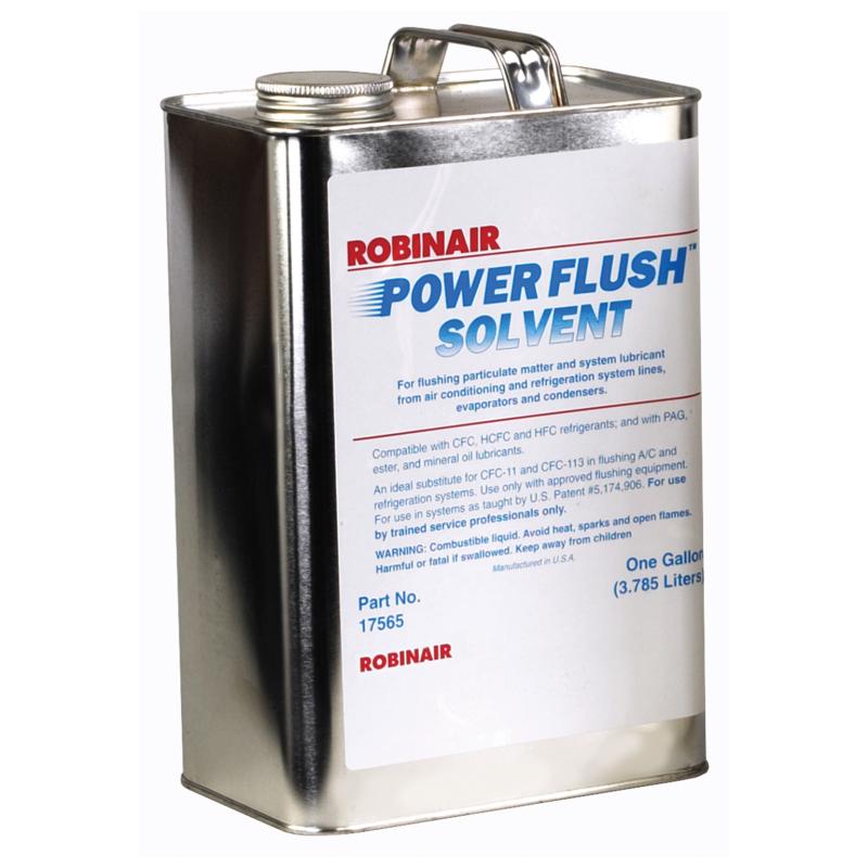Robinair 17565 Power Flush Solvent, 1 Gallon (3.785L) metal can