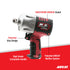 Aircat 1778-VXL feature callout infographic showing VIBROTHERM DRIVE clutch, patented grip design, high grade composite handle, and patented AIRCAT muffler system