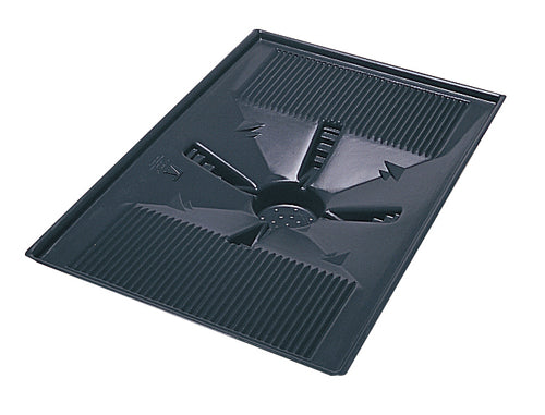 Lisle 17902 Transmission Drain Funnel 24x36 inch black heavy-duty plastic with fluted center drain design