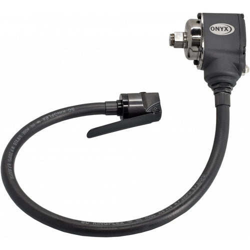 Astro Pneumatic AST-1831 ONYX 3/8" Palm Impact Wrench with 20" hose and remote throttle, white background