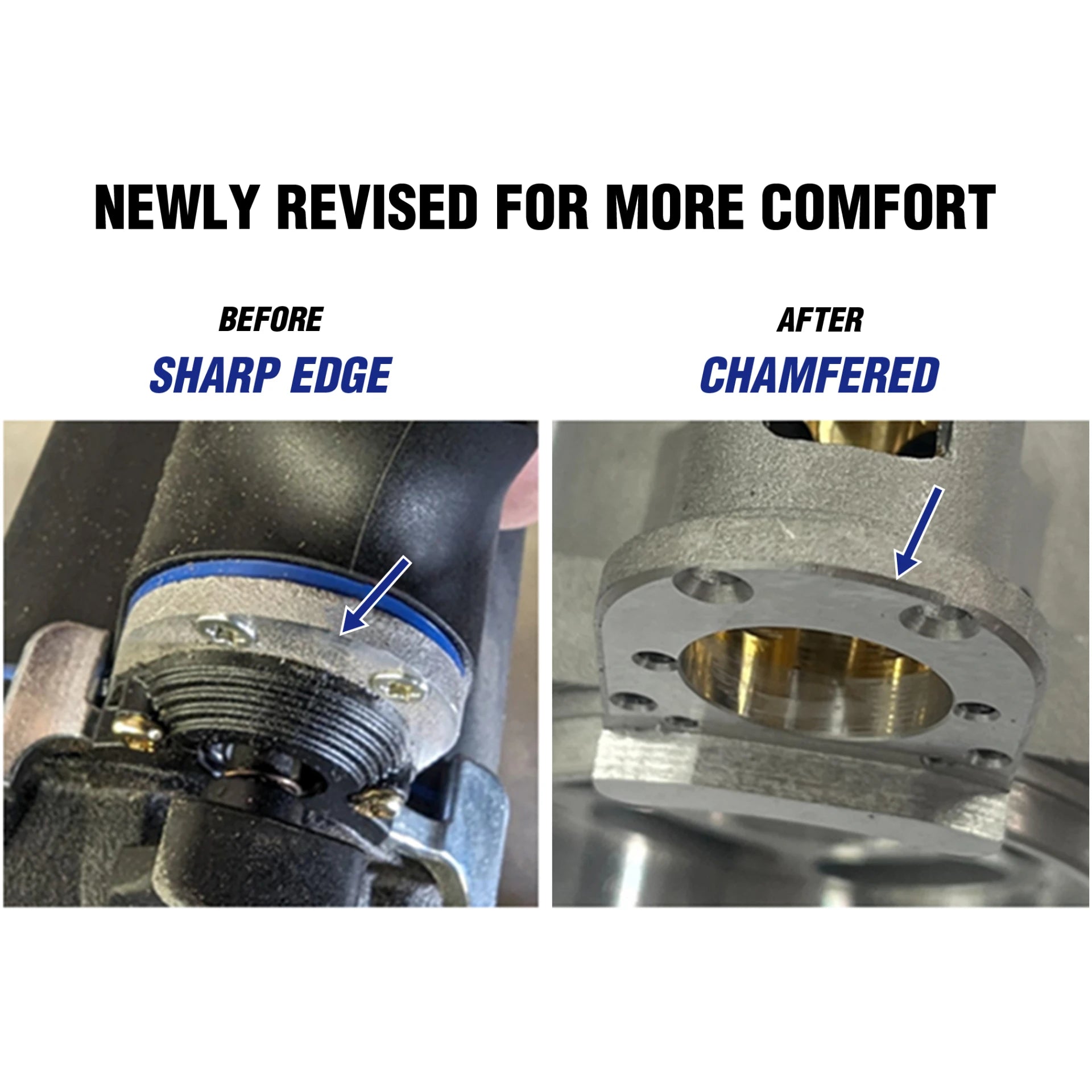THOR G2 Impact Wrench trigger edge chamfered improvement detail