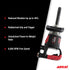 Aircat 1993-VXL Impact Wrench key features infographic: reduced vibration up to 40%, rubberized grip and trigger, unmatched power-to-weight ratio, 6000 RPM free speed