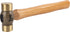 Titan Tools 63420 20 Oz. Double Face Brass Hammer with Hickory Handle, 12.8" Overall Length - MPR Tools & Equipment