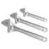 Sunex Tools SXAWS3C 3-pc Adjustable Wrench Set – 6", 8" & 10"