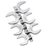 Titan Tools 17676 1/2" Drive SAE Jumbo Crowfoot Wrench Set - 6 pieces on storage rail
