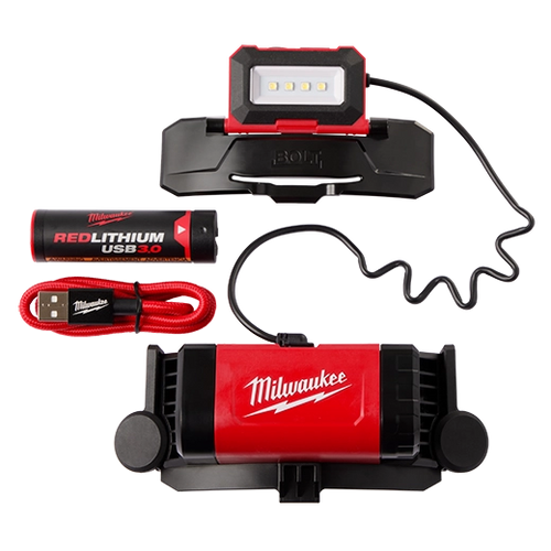 Milwaukee Tool 2118-21 BOLT REDLITHIUM USB Headlamp kit with REDLITHIUM USB 3.0 Battery and USB-C charging cable