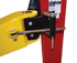 Coats 2-post lift arm and automatic locking safety mechanism detail