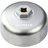 9 Circle 61651 BMW Cartridge Oil Filter Wrench top view with chrome aluminum finish