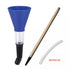 9 Circle 62709 Oil Transmission Funnel Set with blue funnel, long metal refill bar, and clear tube