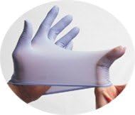 SAS Safety 6606 Derma-Lite Gants en nitrile poudré - Petit