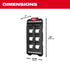 Milwaukee PACKOUT Compact Wall Plate dimensions: 20 in H x 10.25 in W x 1 in D