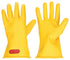 Ansell ActivArmr Marigold Yellow Class 0 Electrical Insulating Rubber Gloves, Palm and Back View