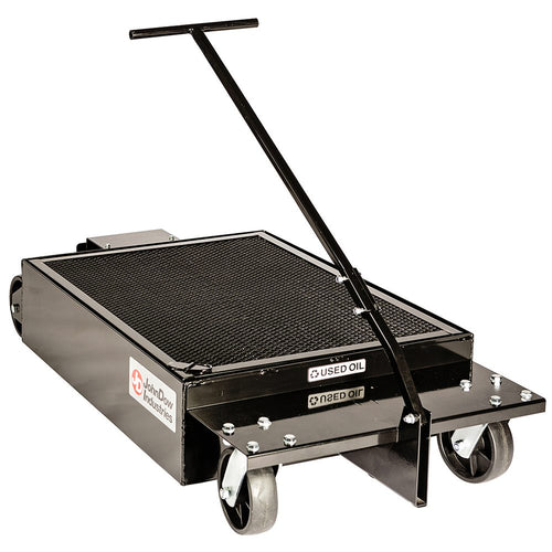 JohnDow Industries JDI-LP5 25-Gallon Low-Profile Oil Drain with T-Handle and 6-Inch Casters