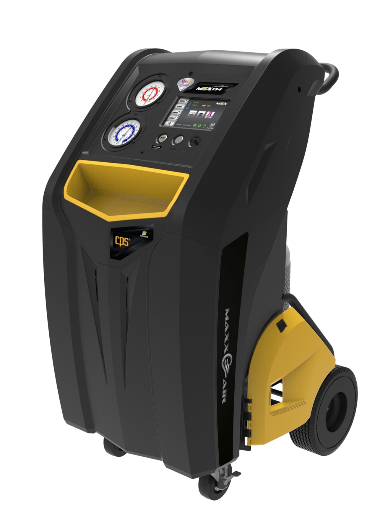 CPS Products MSX134 MAXXAIR R-134a RRR Management Center - Angled Side View