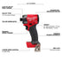 Milwaukee M18 FUEL 1/4in Hex Impact Driver 2953 feature callout showing POWERSTATE brushless motor, 2,000 in-lbs torque, 4-mode drive control, and 4.47in length