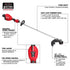 Milwaukee Tool 3006-20 M18 FUEL String Trimmer - Angle View