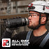 Worker drinking from Milwaukee PACKOUT 24oz Insulated Bottle on jobsite - All-Day Hot and Cold Retention