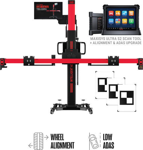 Autel IA1000LDWT IA1000 Alignment and ADAS Calibration System Frame with Physical LDW Targets and Ultra S2 Tablet - MPR Tools & Equipment