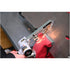Action shot of Astro Pneumatic 3037 Air Belt Sander grinding metal with sparks flying