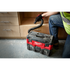 Milwaukee Tool 49-90-2014 Expandable Hose in use with Milwaukee M18 wet/dry vacuum on a jobsite