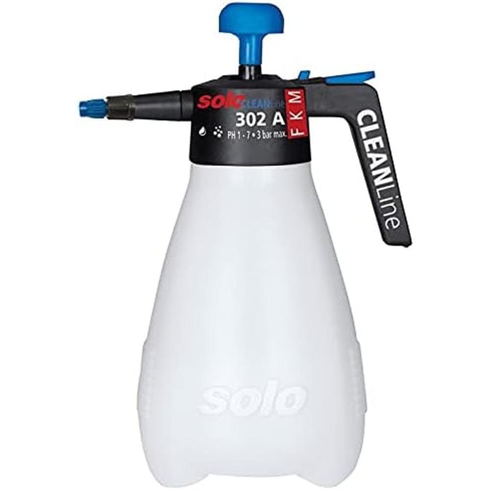 Solo Incorporated 302-A 2L CLEANLINE SPRAYER, VITON SEALS (ACIDIC PH-SCALE 1-7), 45 PSI, UNIVERSAL HOLLOW CONE ADJUSTABLE NOZZLE