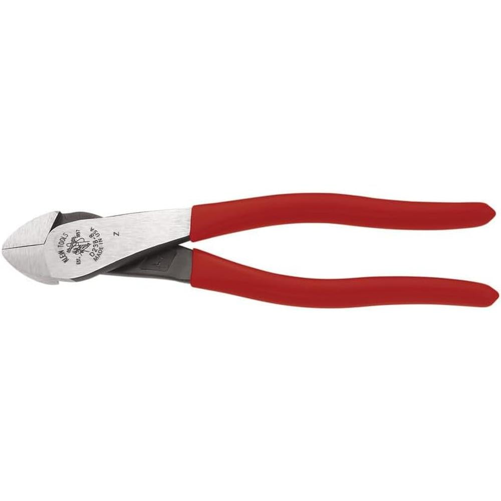 Klein Tools D2388 8" Diagonal Cutting Pliers, High-Leverage, Angled Head