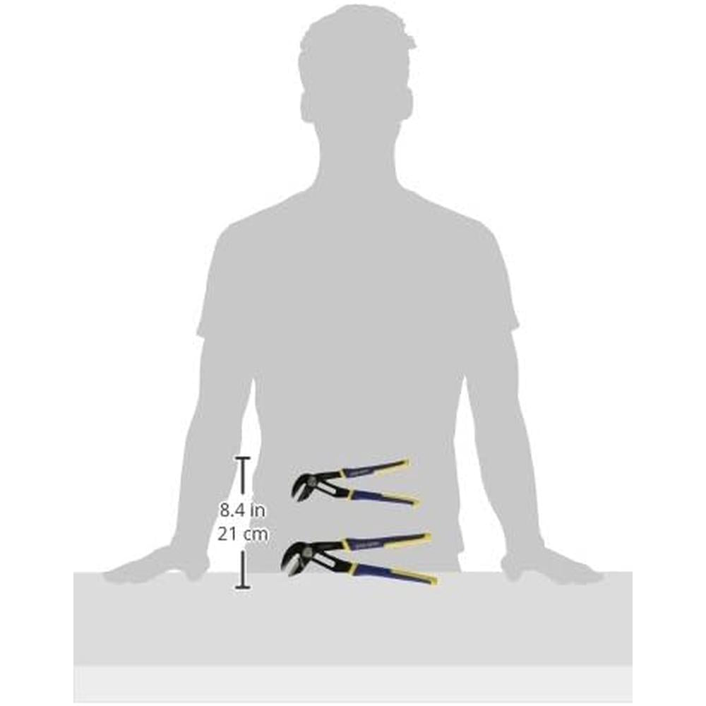 Jeu de pinces à mâchoires droites Groovelock Vise-Grip 2 pièces Irwin Tools 1802532
