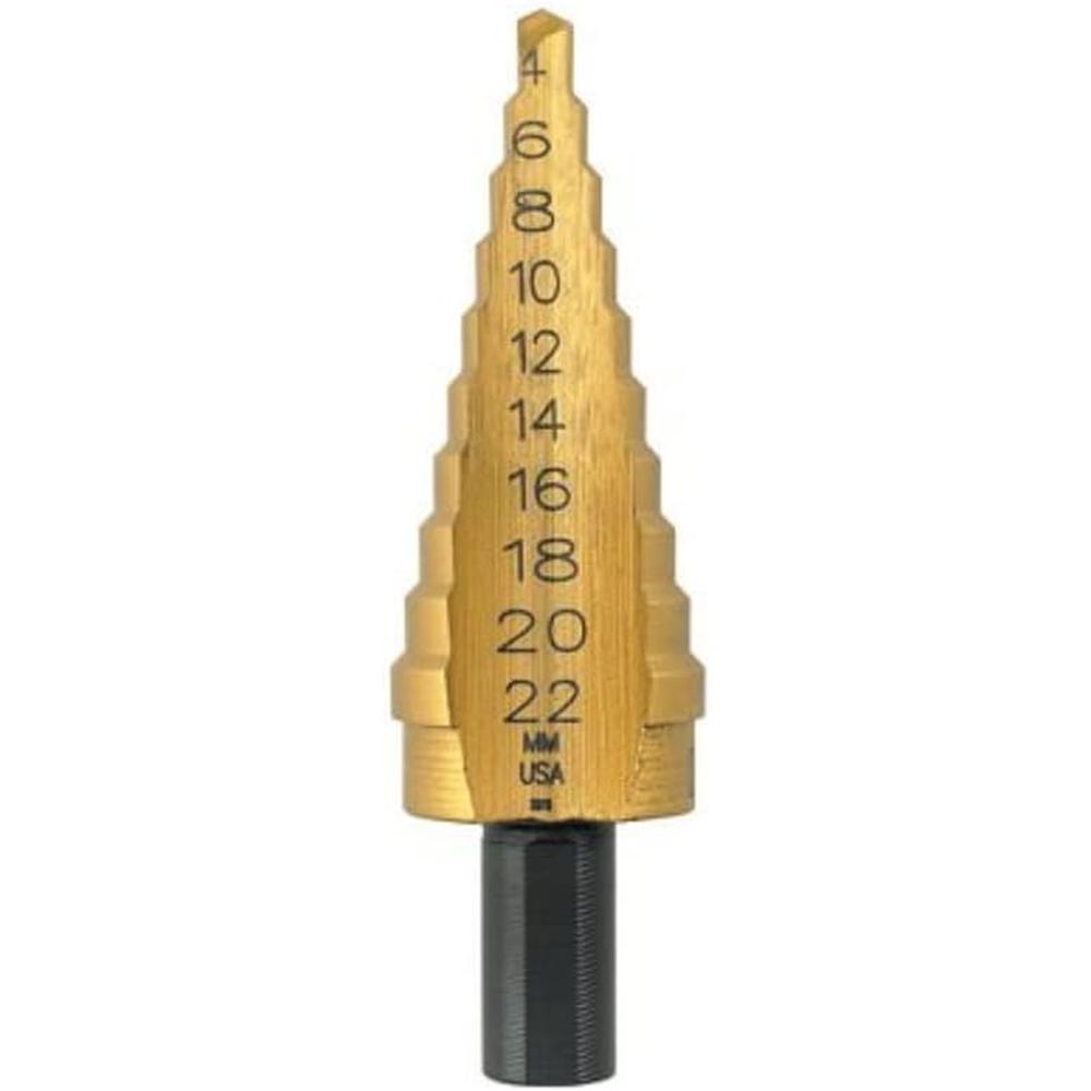 Irwin Tools 16104 STEP DRL #4MT 4-22MM TIN 10 SZ