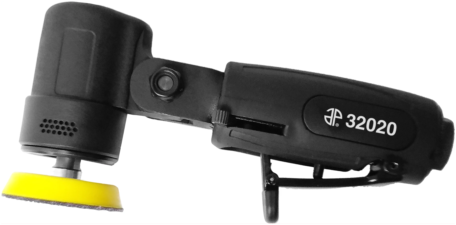Astro Pneumatic 32020 ONYX Flex-Head 2" Micro Air Sander - head in downward position front view