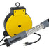 Alert Stamping ALT-3230SMS Retractable Cord Reel - rear angle view with LED work light handle and plug