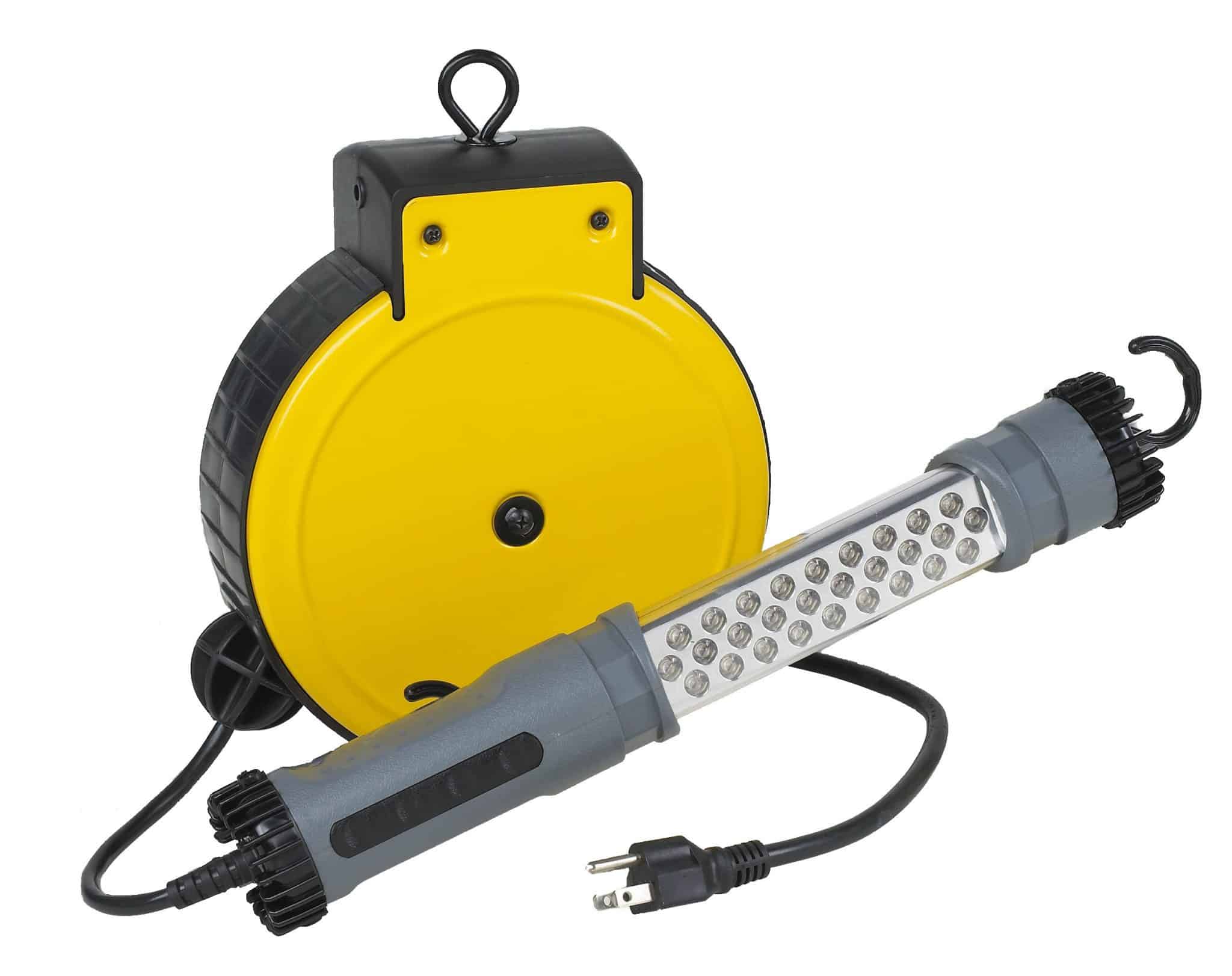 Alert Stamping ALT-3230SMS 30' Retractable Cord Reel with LED Task Light