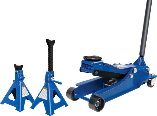 ATD Tools 7510 4-Ton Service Jack and 6-Ton Ratchet Style Jack Stands Combo Kit - MPR Tools & Equipment
