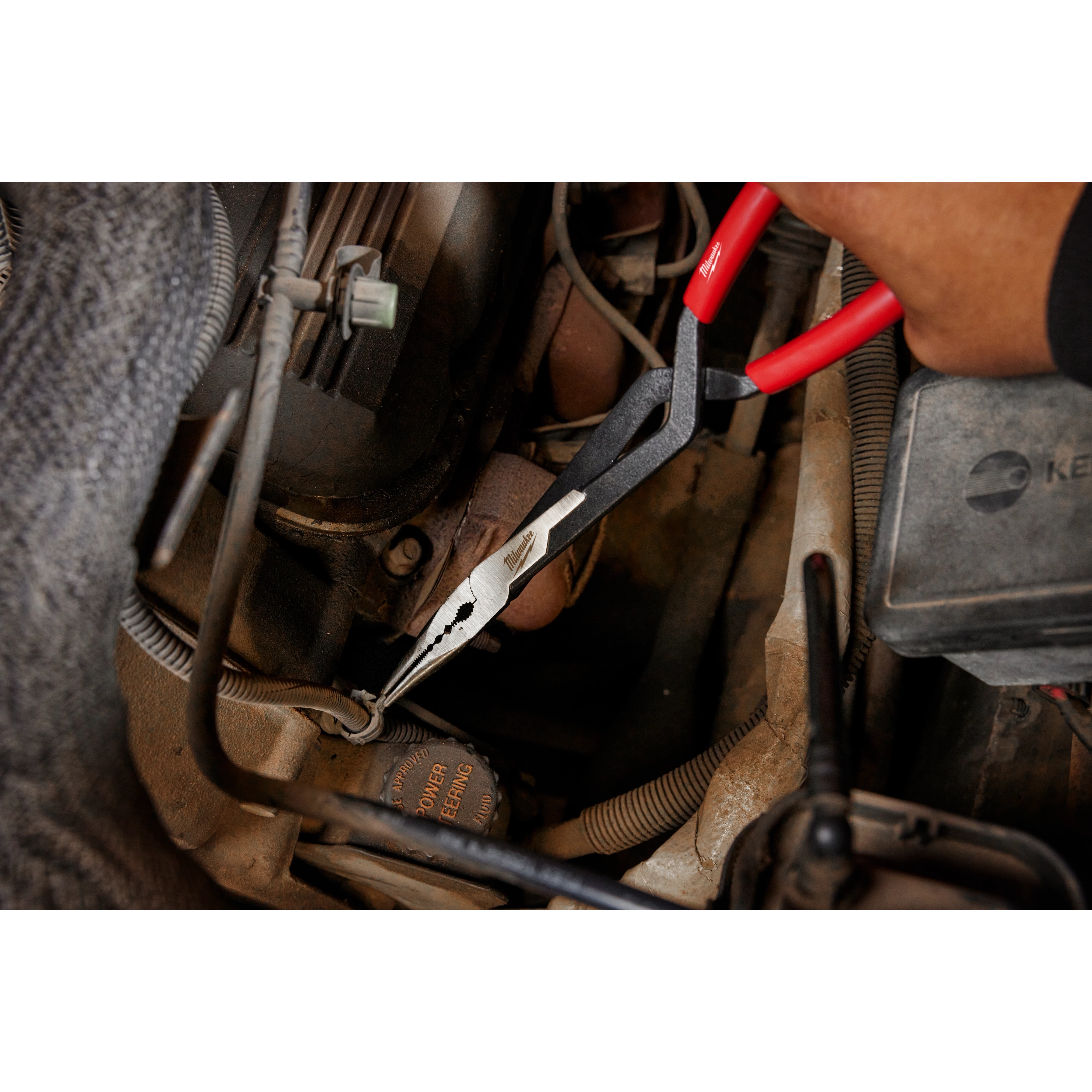 Milwaukee Tool 48-22-6542 Long Reach Pliers - Slip Resistant Dipped Grip Handle