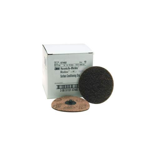 3M 7482 4" Coarse Scotch Brite Roloc Surface Conditioning Discs 10 Per Box - MPR Tools & Equipment