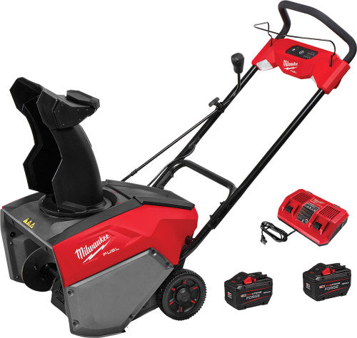 Milwaukee Tool 3036-22HD M18 Fuel™ 21" Auger Propelled Dual Battery Single Stage Snow Blower Kit with (2) M18 HD12.0 Batteries and (1) M18 Dual Bay Simultaneous Rapid Charger - MPR Tools & Equipment