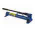 OTC Tools 4012A Two-Speed Hydraulic Hand Pump, Large Capacity, blue all-metal body with carrying handle and fingertip control valve
