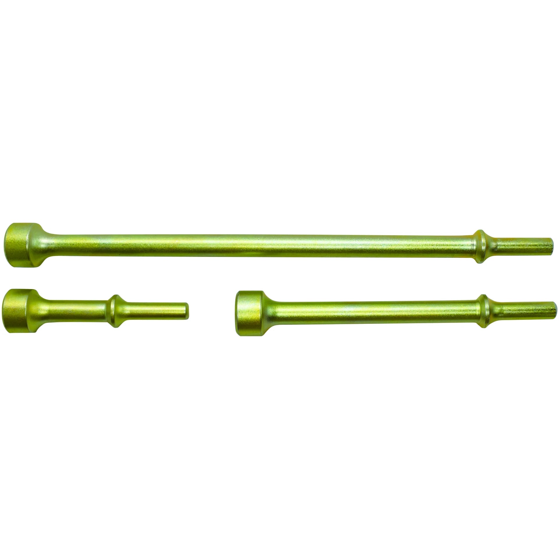Astro Pneumatic AST-401K3 3-Piece THOR Air Hammer Bit Set .401 Shank - all three bits shown (4", 7", and 12" lengths)