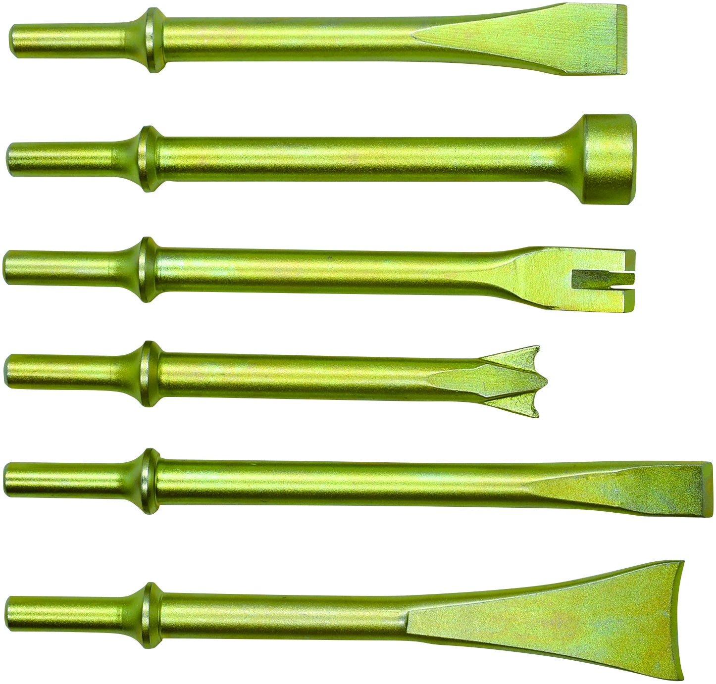 Astro Pneumatic 401K6 6pc THOR Air Hammer, Chisel & Cutter Bit Set .401 Shank