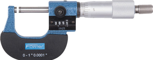 Fowler High Precision 52-224-001-1 01" Digit Counter Outside Micrometer - MPR Tools & Equipment