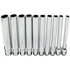 Astro Pneumatic 4110 10pc 3/8" Drive Extra Deep Metric Socket Set, 10 chrome sockets fanned out