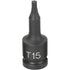 Grey Pneumatic 915T 1/4" Drive X T15 Internal Star Impact Driver