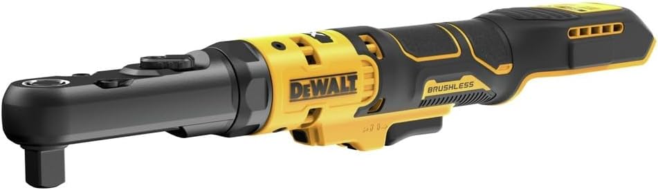 Dewalt DCF510B 20V MAX XR 3/8" &amp; 1/2" DR. CLIQUET À TÊTE SCELLÉE SANS BROSSE À ENCLUME INTERCHANGEABLE (OUTIL NU), 75 PI-LB, 300 TR/MIN