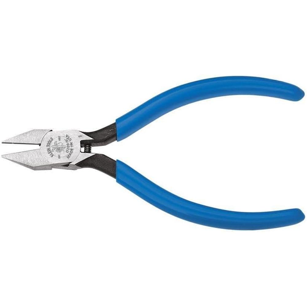 Klein Tools D209-5C Pliers, Diagonal Cutting Electronics Pliers with Narrow Jaw and Hinge, Sharp Pointed Nose, 5-Inch