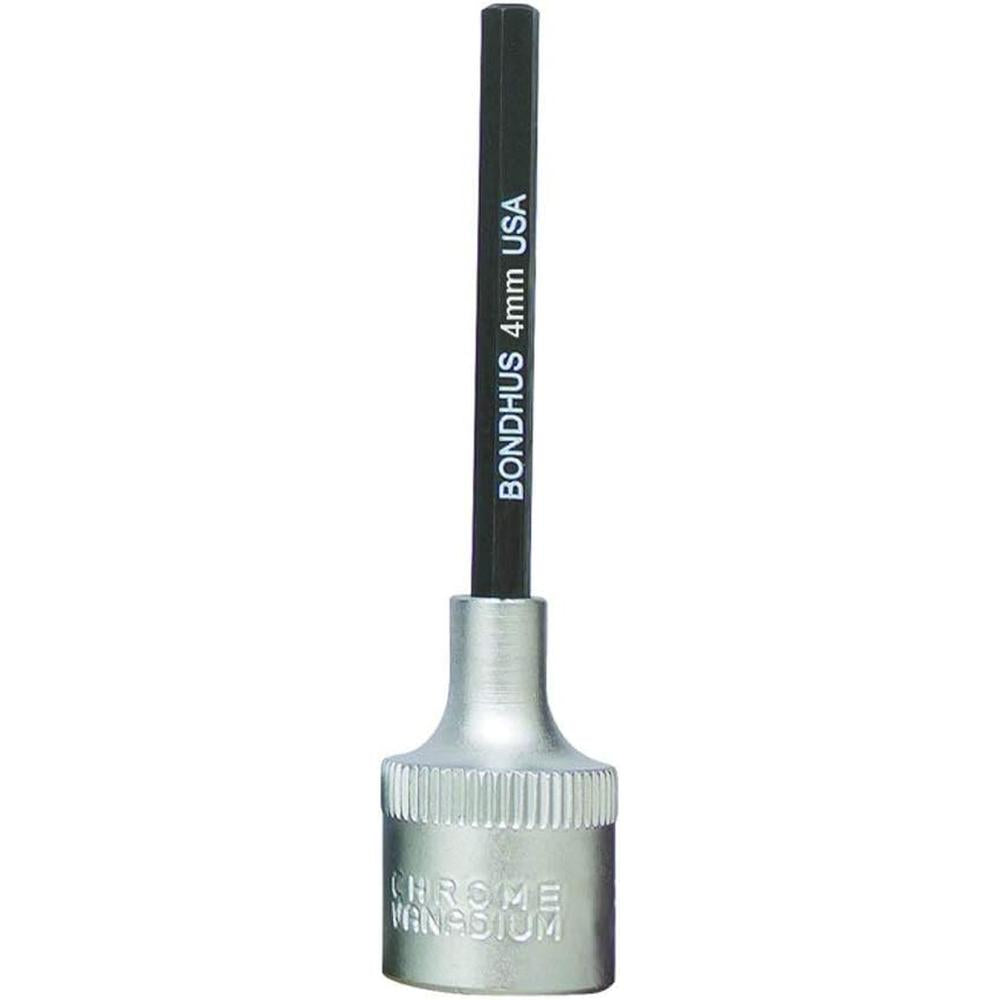 Bondhus 43260 4MM X 2" ProHold Hex End Bit & 3/8 Socket