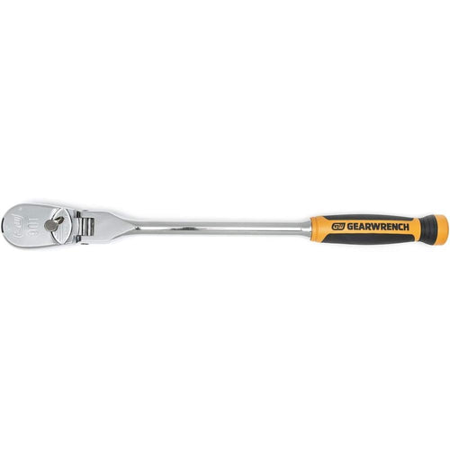 GearWrench 81370T Cliquet en forme de larme à tête flexible à double matériau 1/2" 90 dents 17"