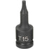 Grey Pneumatic 915T 1/4" Drive X T15 Internal Star Impact Driver