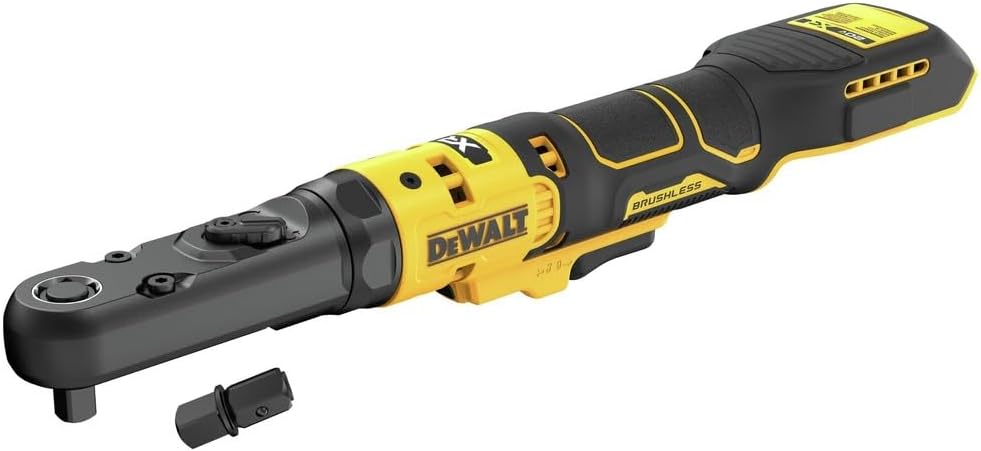 Dewalt DCF510B 20V MAX XR 3/8" &amp; 1/2" DR. CLIQUET À TÊTE SCELLÉE SANS BROSSE À ENCLUME INTERCHANGEABLE (OUTIL NU), 75 PI-LB, 300 TR/MIN