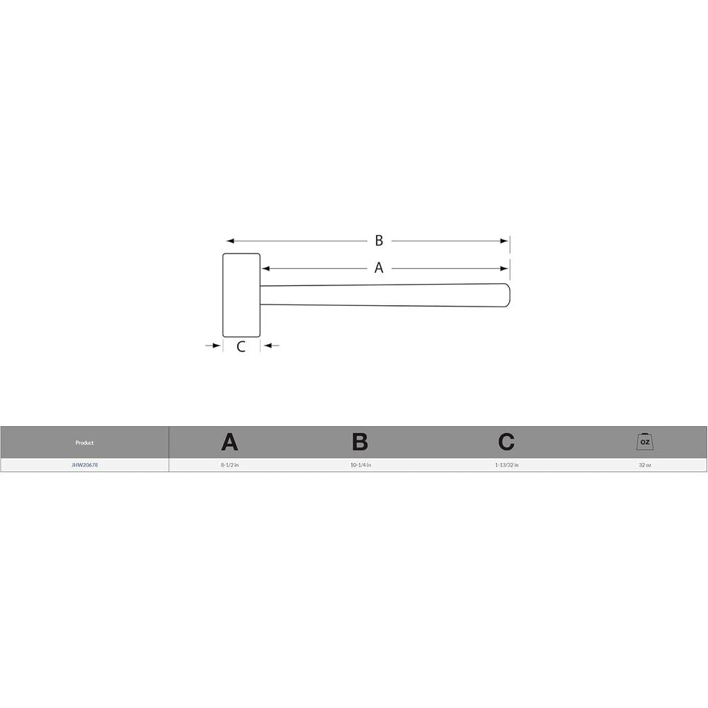 Williams JHW20678 32 oz Drilling Hammer